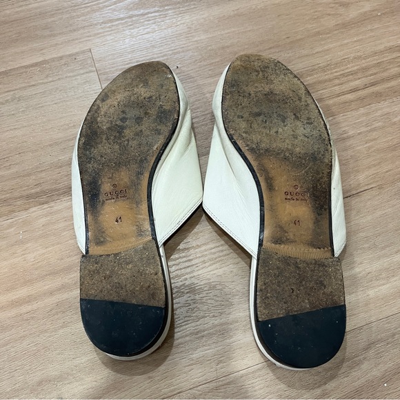 Gucci White Princeton Slip On Loafers Size 41 US 10 - Picture 5 of 7